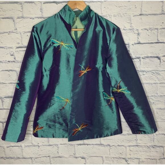 Vintage Dragonfly Reversible Blazer - Picture 1 of 10